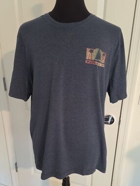 Izod Heather Navy Short-Sleeve Graphic Tee